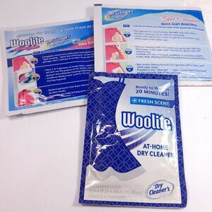 Woolite Dry Cleaner's Secret & At-Home Dry cleaner fresh scent 3 cloths cleaning